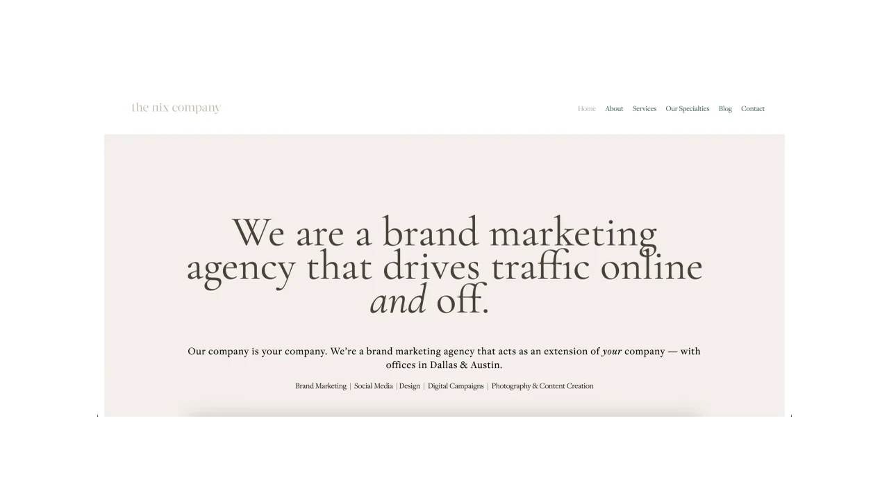 The Nix Company - Top Social Media Management Agencies