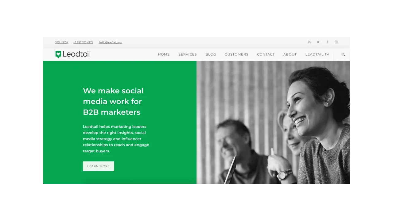 Leadtail Top B2B Social Media Agencies