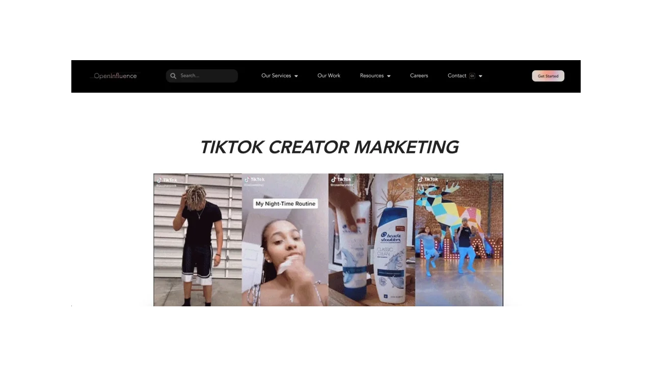 Open Influence Top TikTok Influencer Agencies