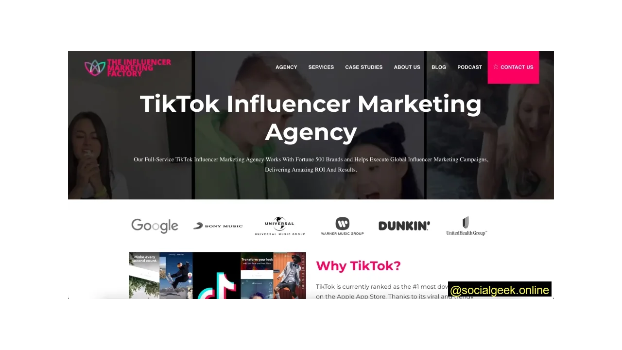 The Influencer Marketing Agency Top TikTok Influencer Marketing Agencies