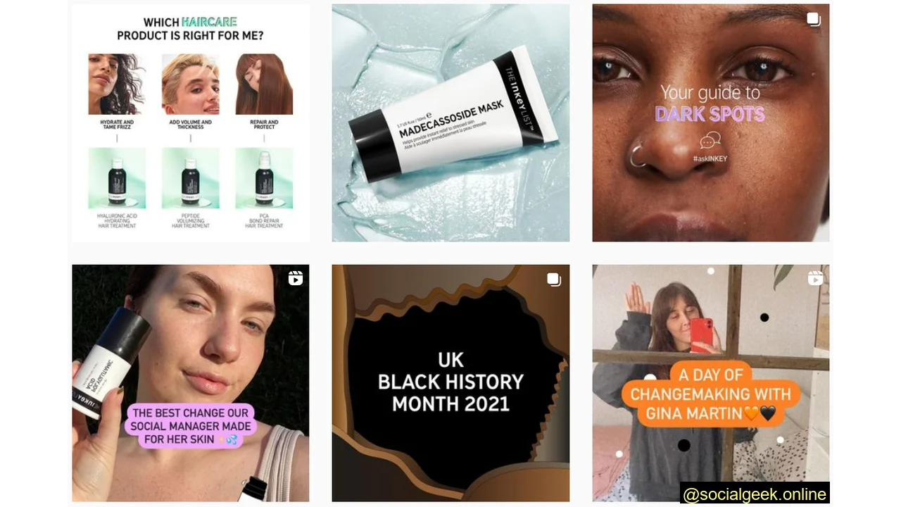 Best Beauty & Skincare brands on Social Media The Inkey List