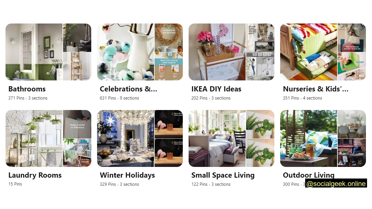 Top Homeware & Furniture Brand on Pinterest - IKEA