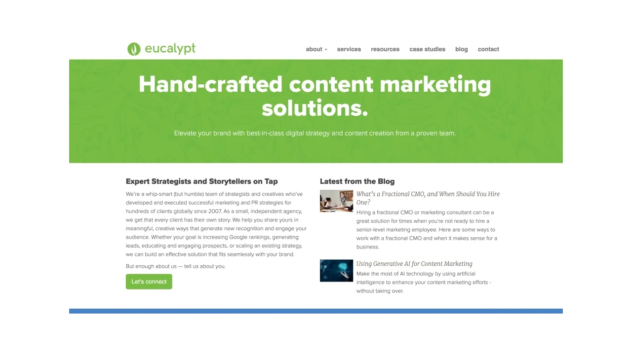 Eucalypt Top Content Marketing Agencies (General)