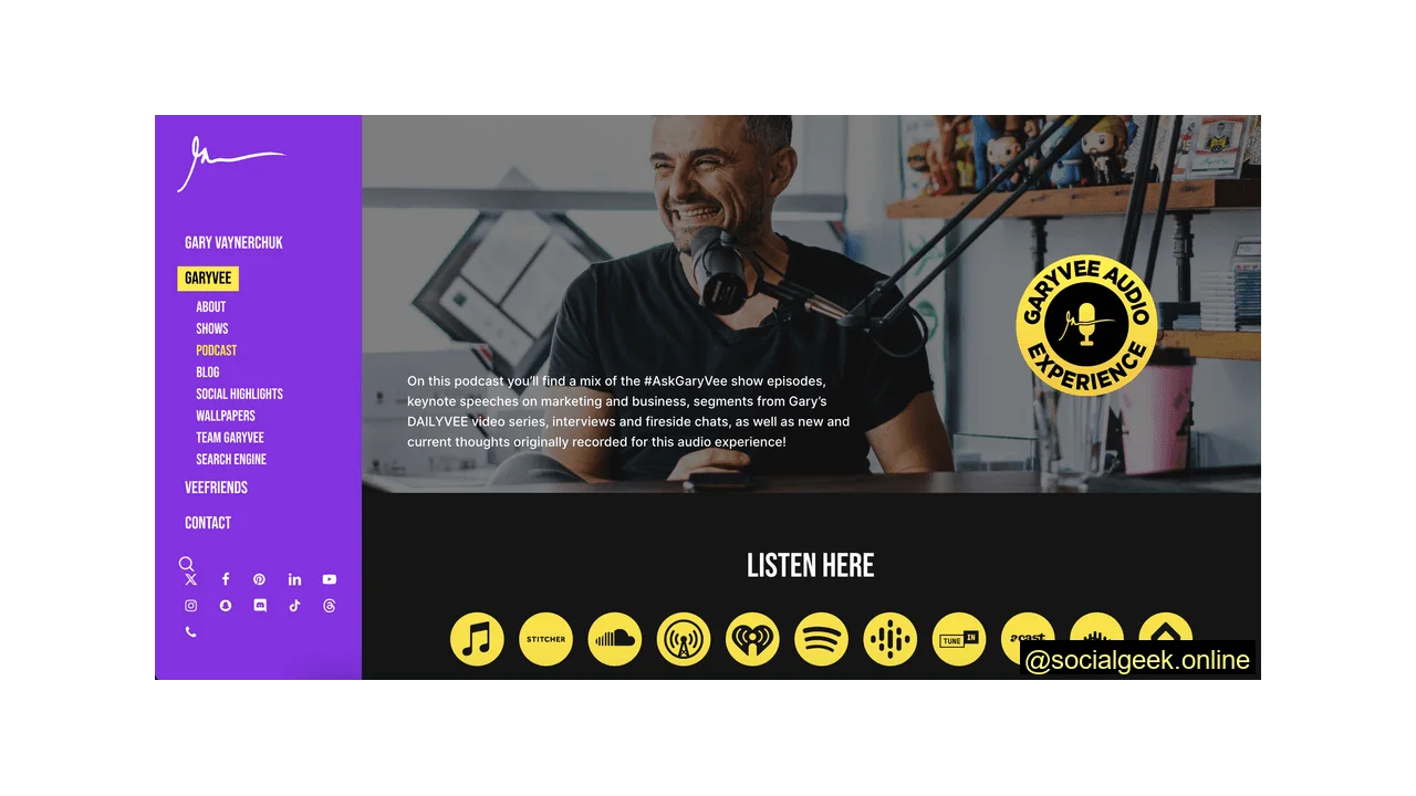 The GaryVee Audio Experience Best 13 Social Media Podcasts