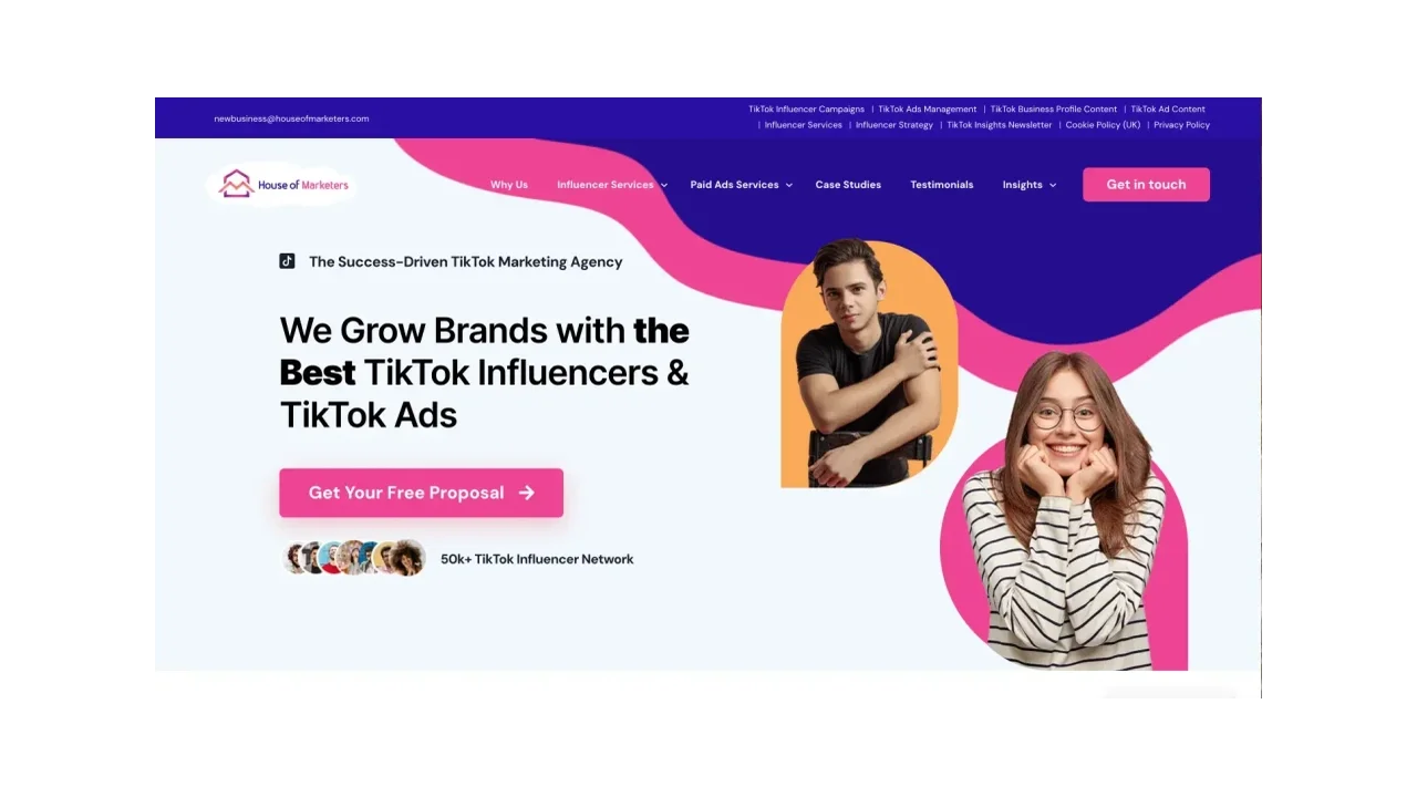 House of Marketers Top TikTok Influencer Marketing Agencies