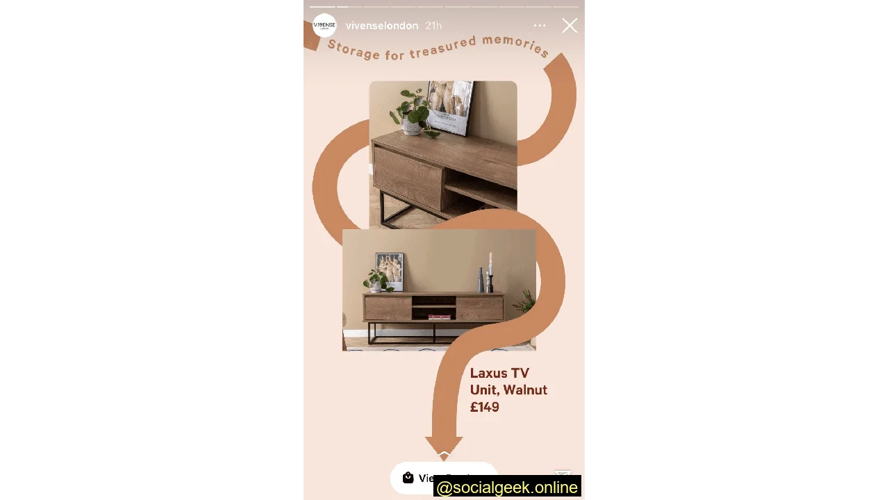 Instagram Story Shoppable Video