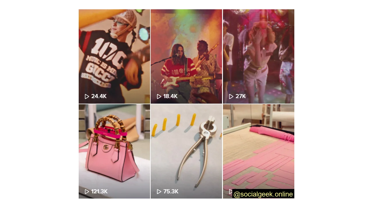 Luxury Brand on TikTok - Gucci