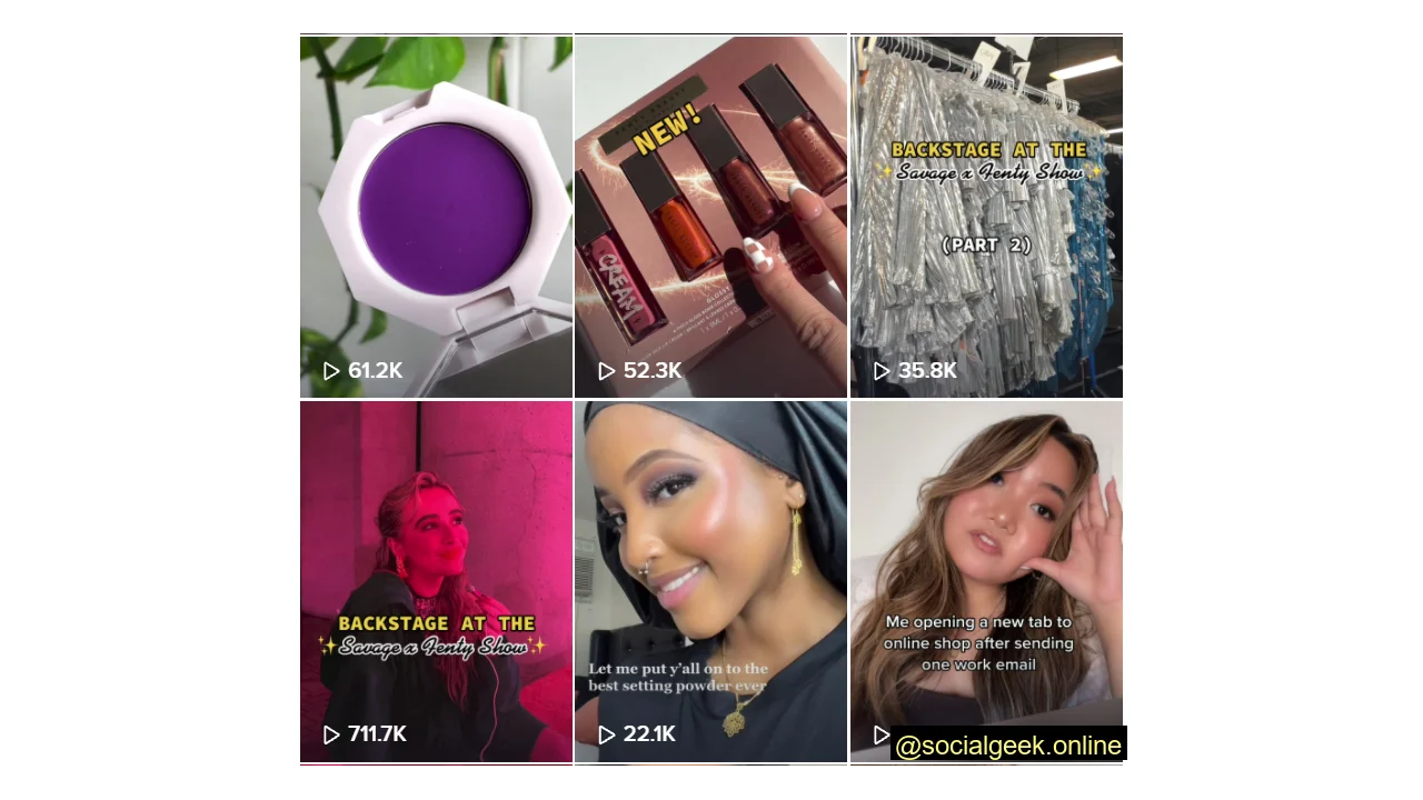Best Beauty & Skincare brands on Social Media Fenty Beauty