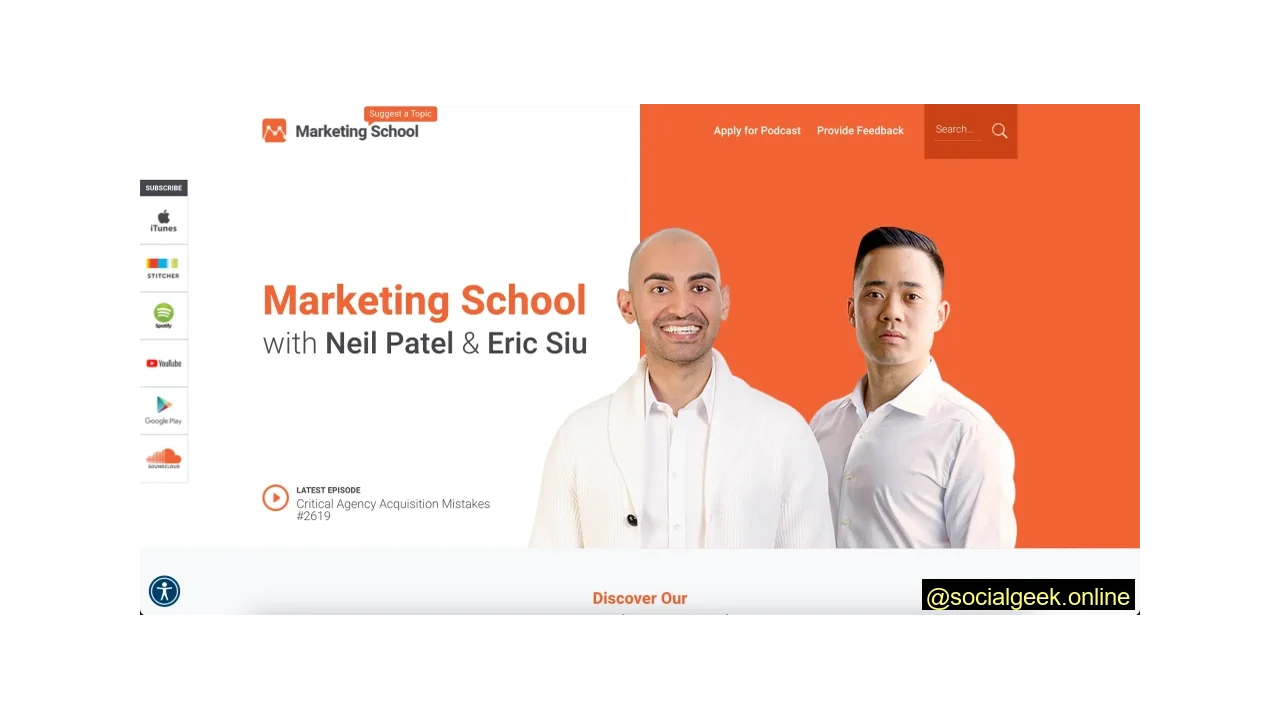 Marketing School Best 13 Marketing Podcasts