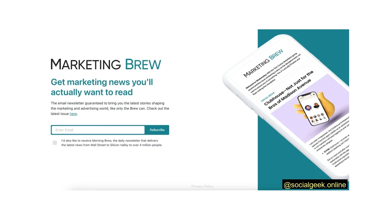 Marketing Brew Top 13 Marketing Newsletters