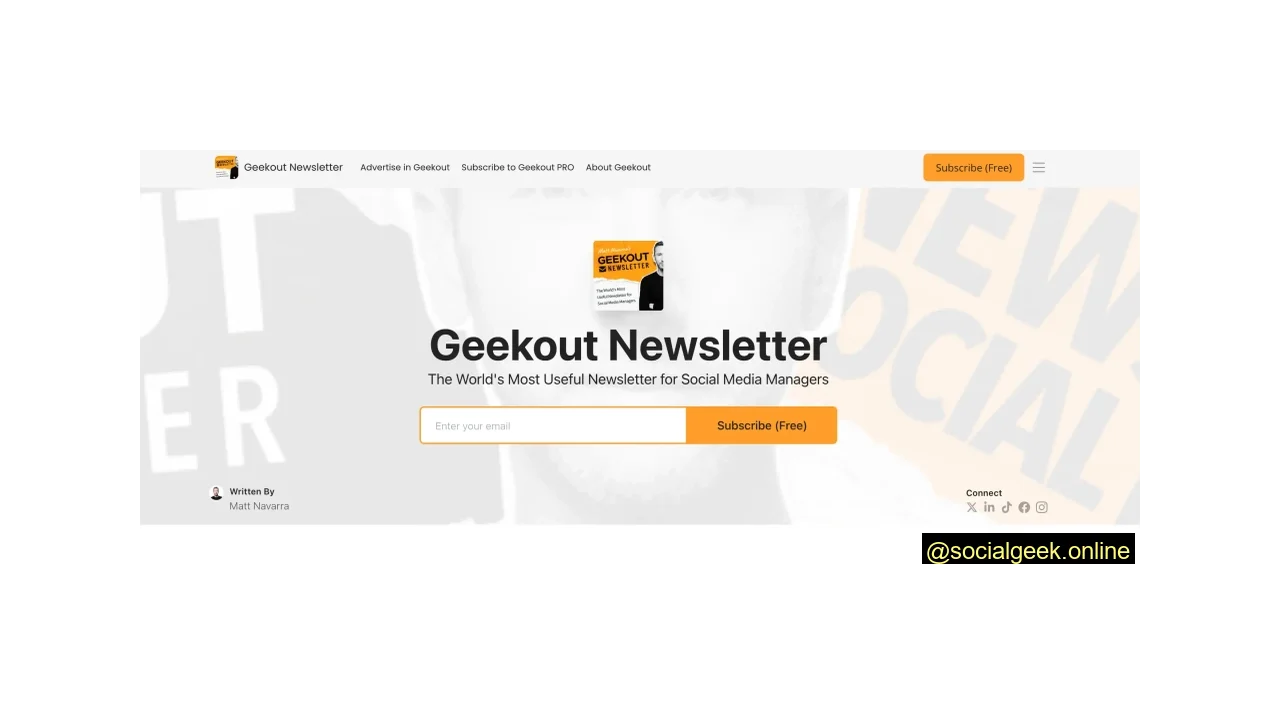 Geekout Top 13 Marketing Newsletters