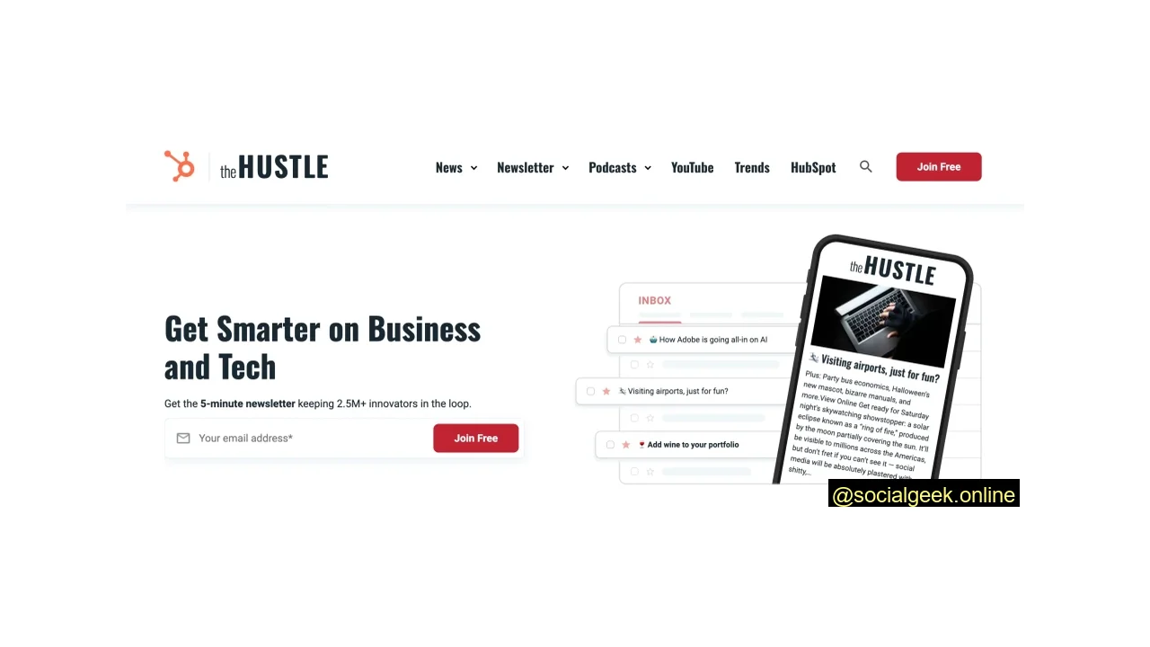The Hustle Top 13 Marketing Newsletters
