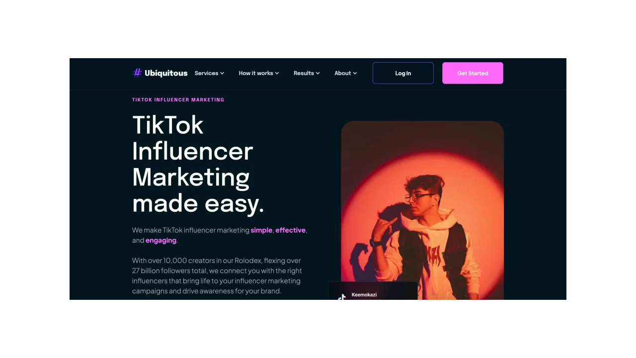 Ubiquitous Top TikTok Influencer Marketing Agencies