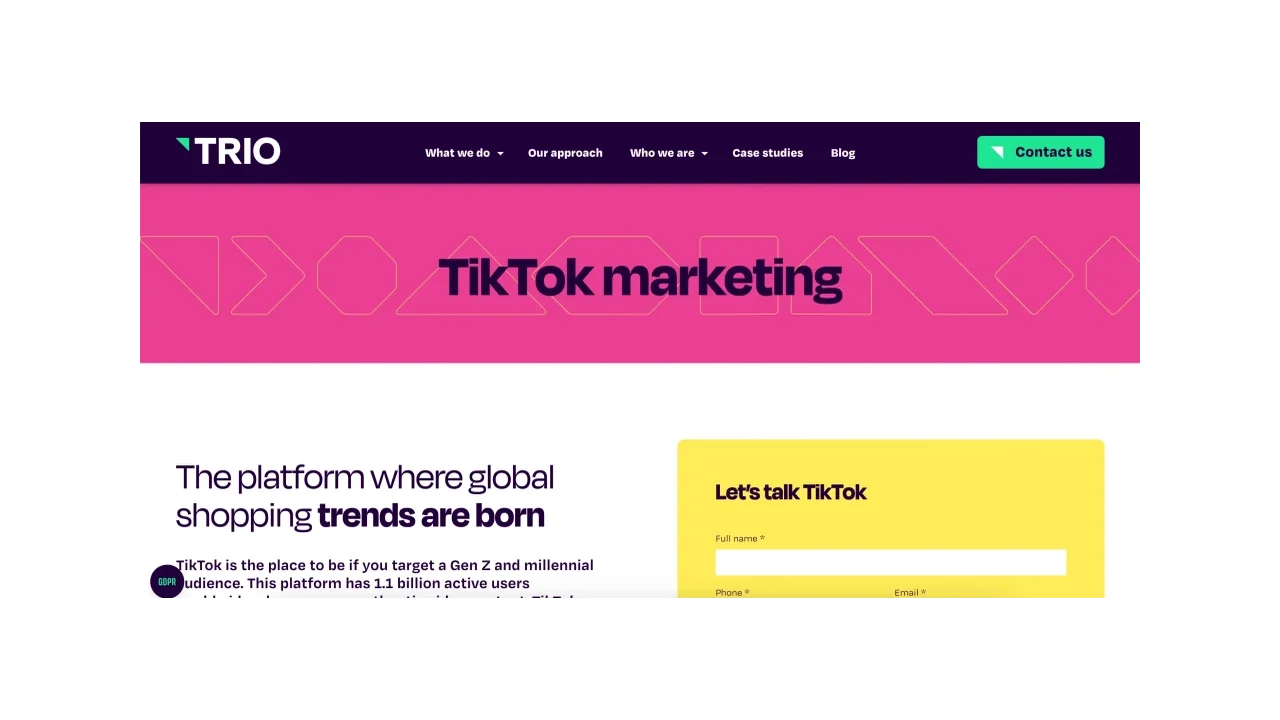 Trio Media - Leeds TikTok agency
