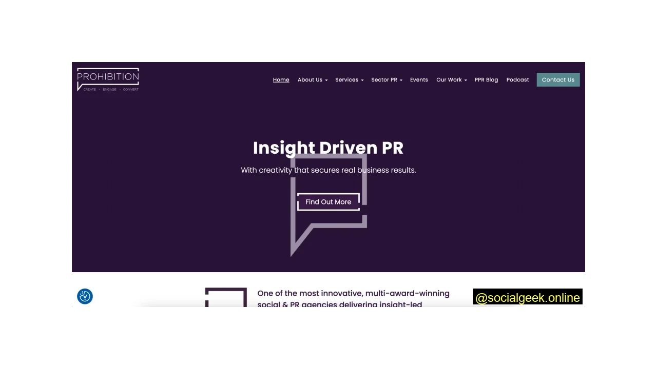 Prohibition PR - PR and Social Agency