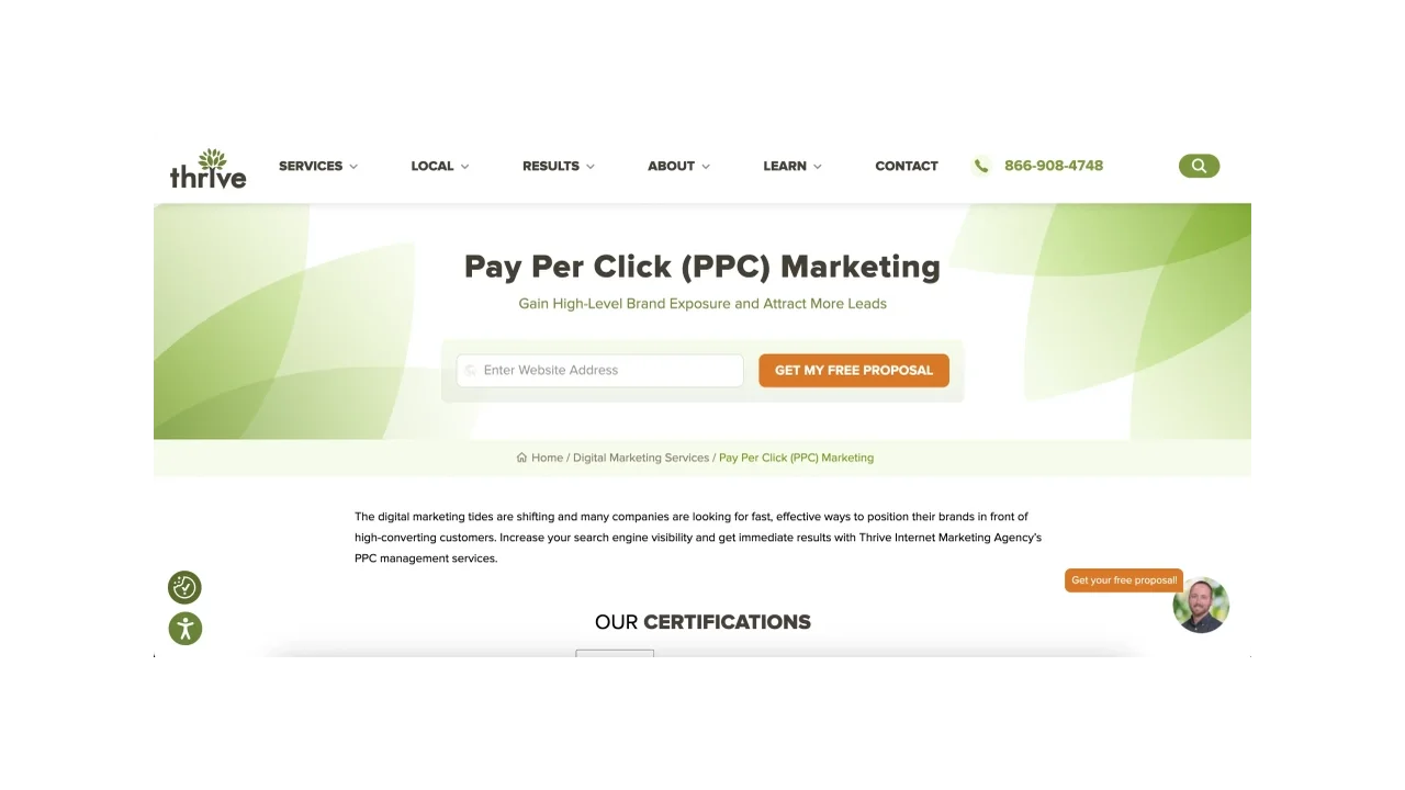 Thrive Agency Top Local Business & SMBs PPC Agencies