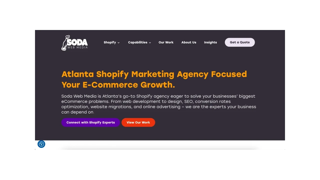 Soda Web Media Top Shopify Website Development Agencies