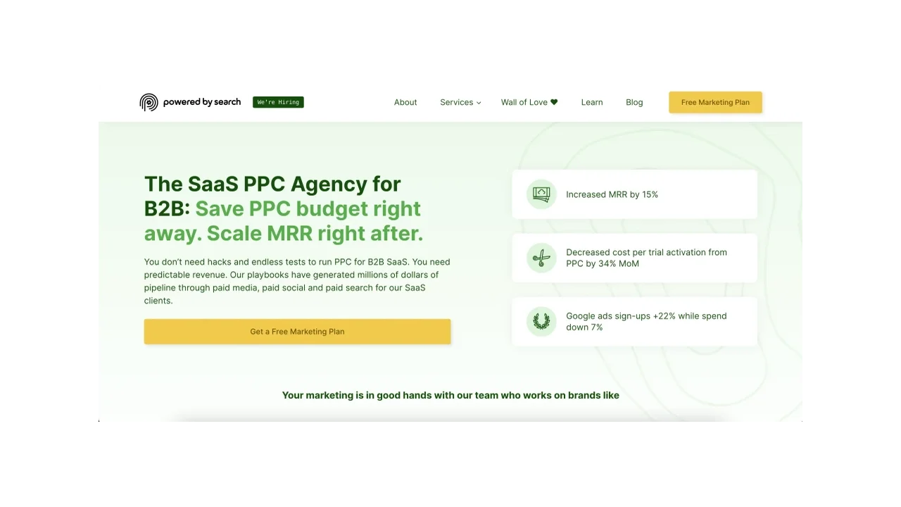 Powered by Search Google Ads for SaaS & Technology Brands