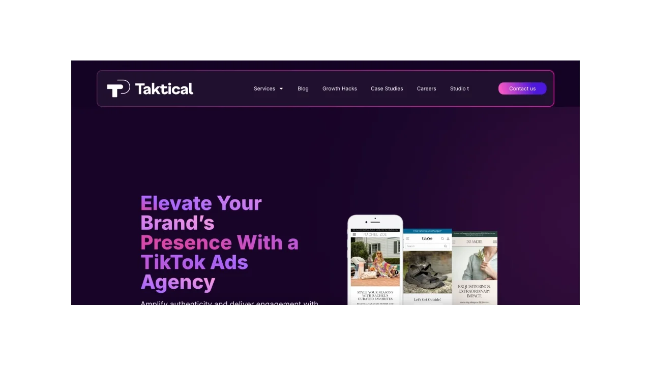 Taktical Top TikTok Ads Agencies