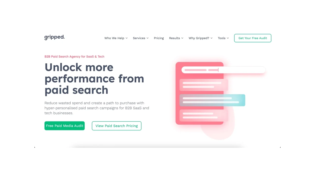 Gripped Top SaaS PPC Agencies