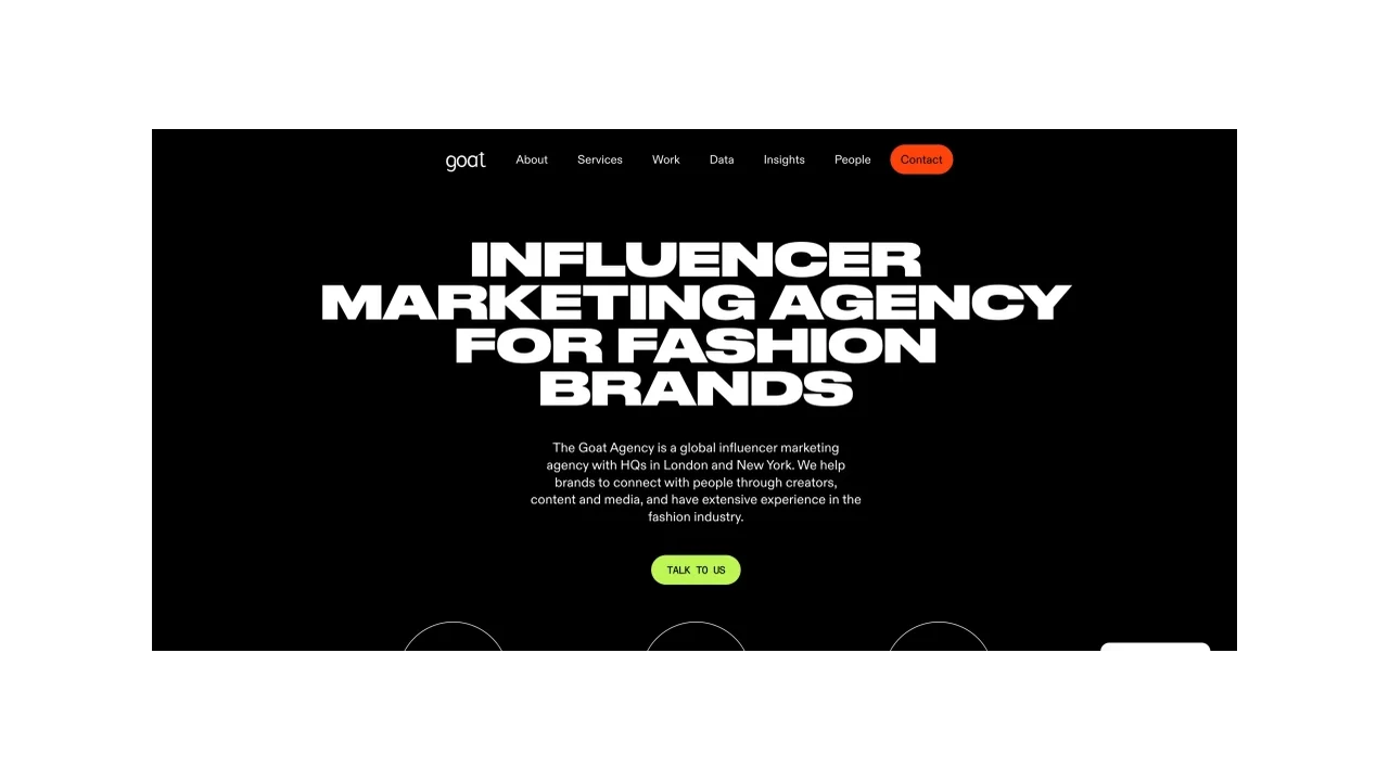 GOAT Top Fashion Influencer Marketing Agencies
