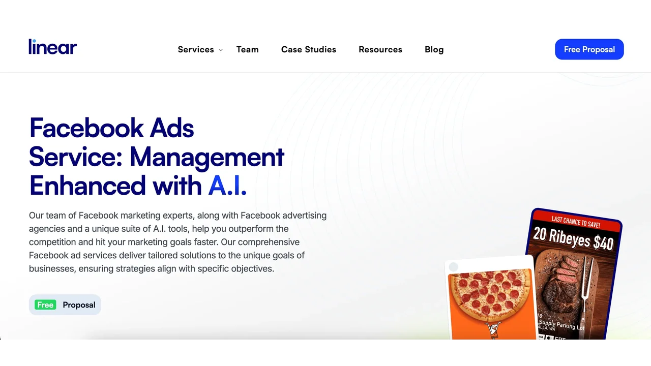 Linear Top Facebook Ads Agency for B2B