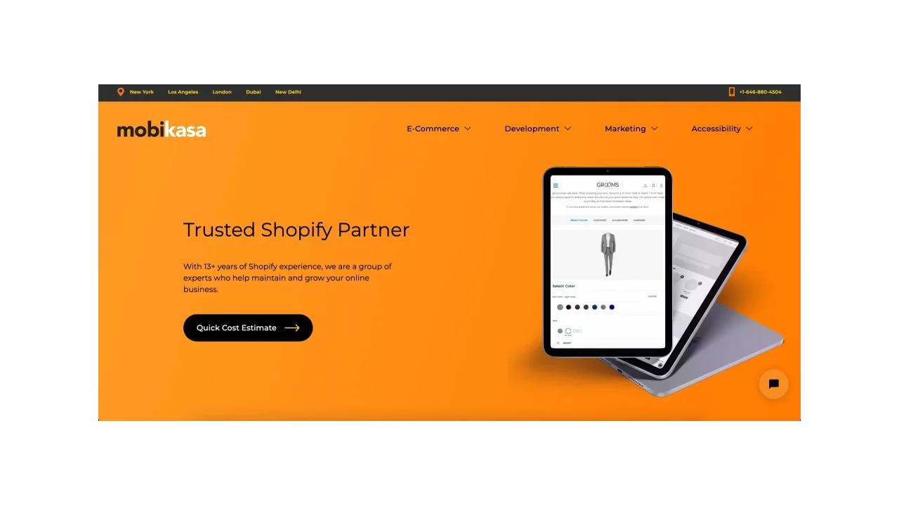 Mobikasa Top Shopify Website Development Agencies