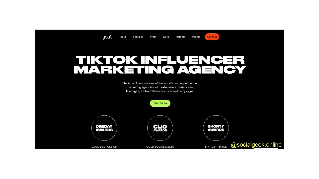 Goat Top YouTube Influencer Marketing Agencies