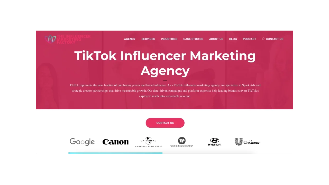 The Influencer Marketing Factory - Top TikTok Agencies in Miami