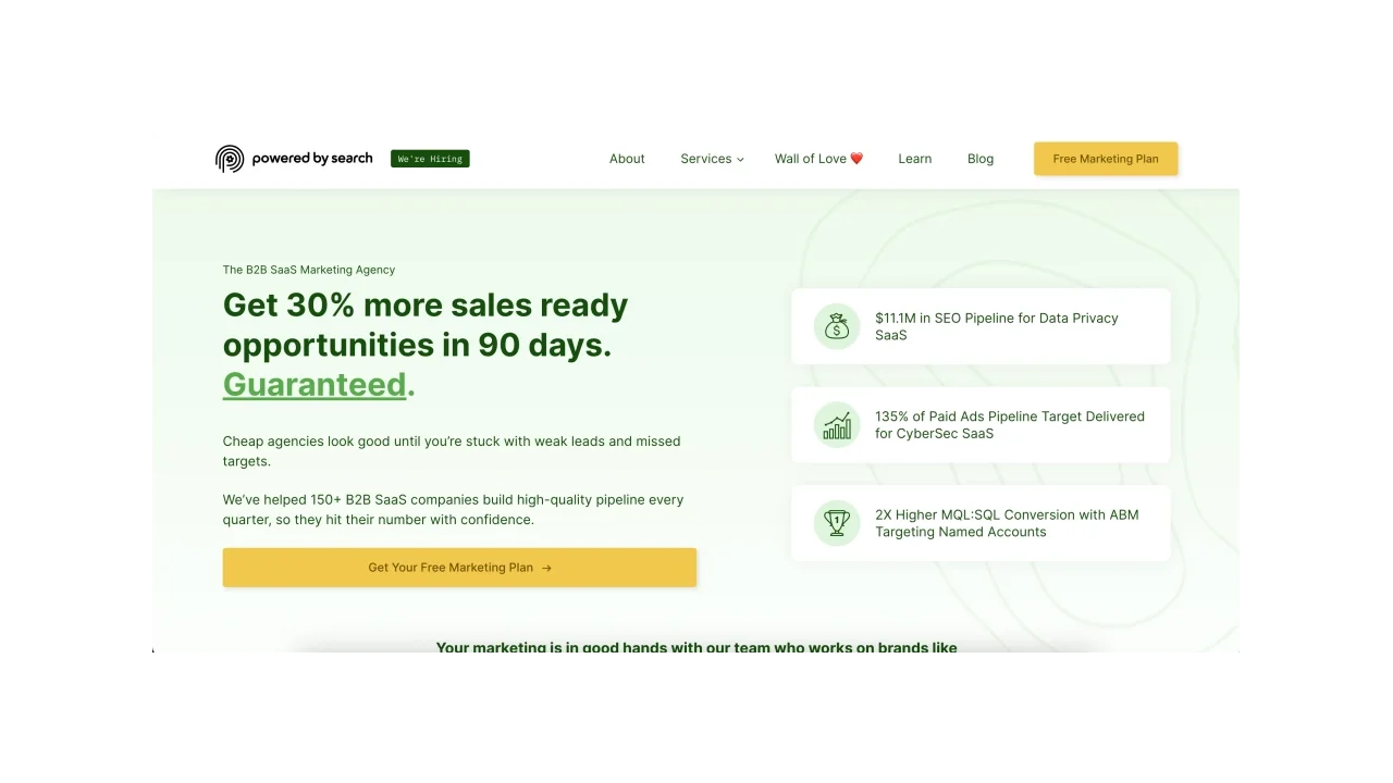 Powered by Search Top 13 Technology Marketing Agencies in the U.S.