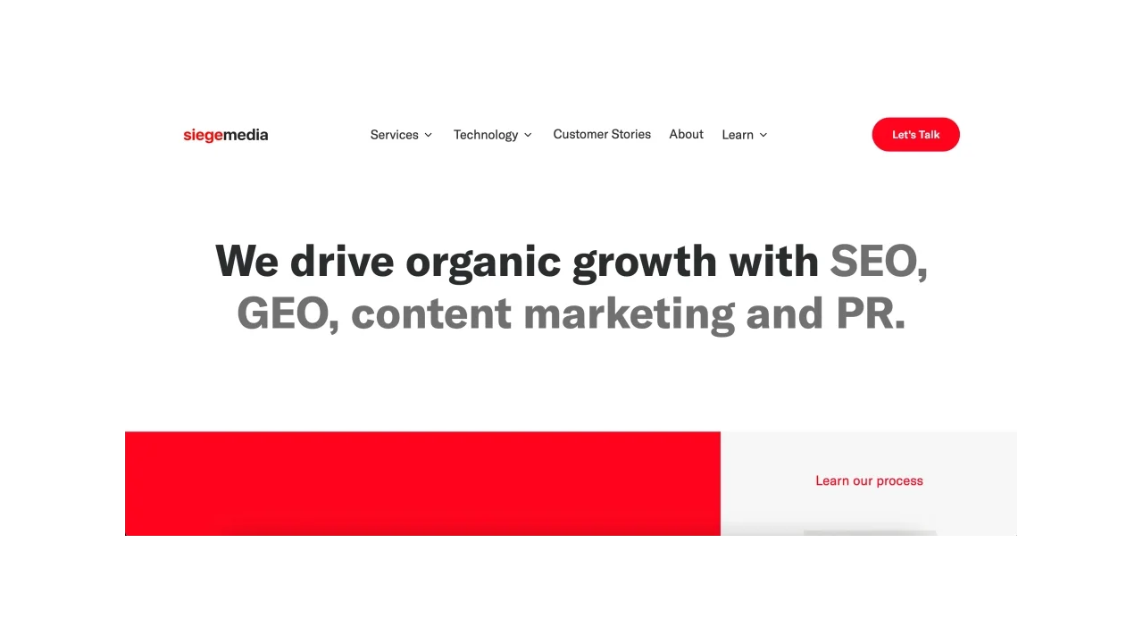 Siege Media Top SEO Content Agencies