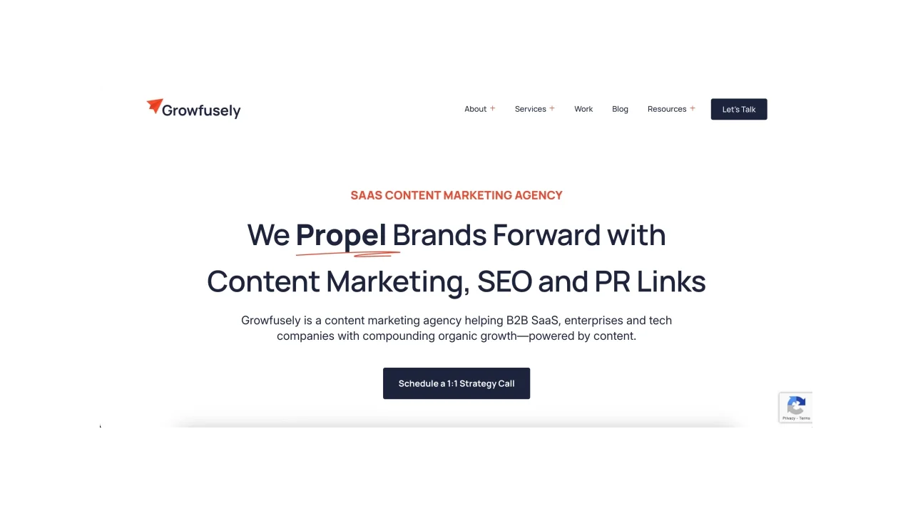 Growfusely Top SaaS & B2B Content Marketing Agencies