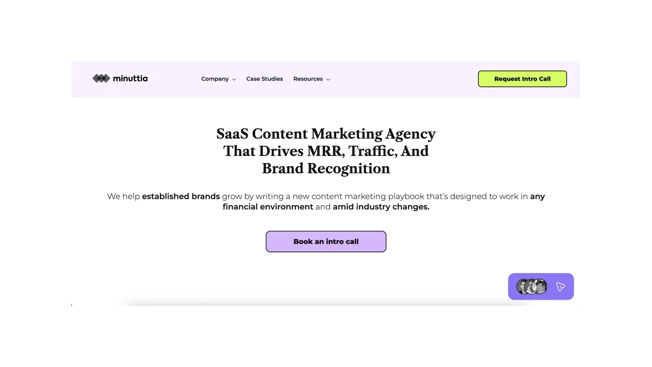Minuttia Top SaaS & B2B Content Marketing Agencies