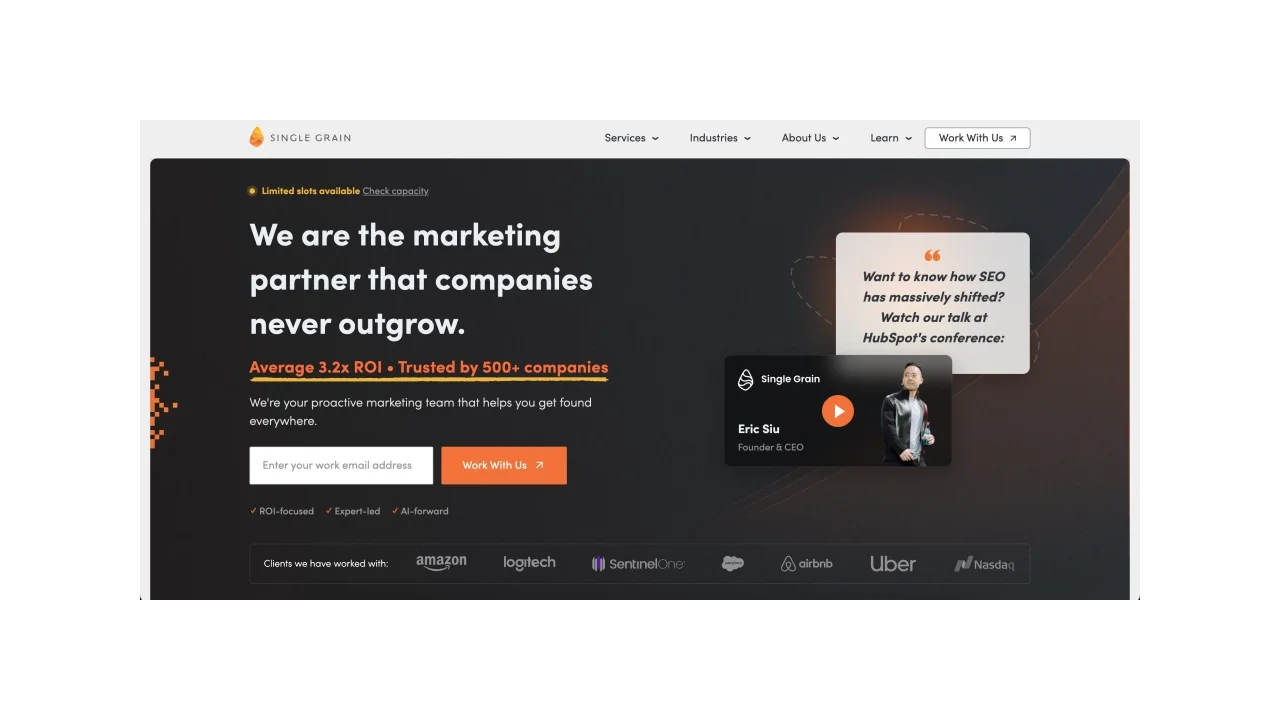 Single Grain Top 13 Travel & Tourism Marketing Agencies in the U.S.