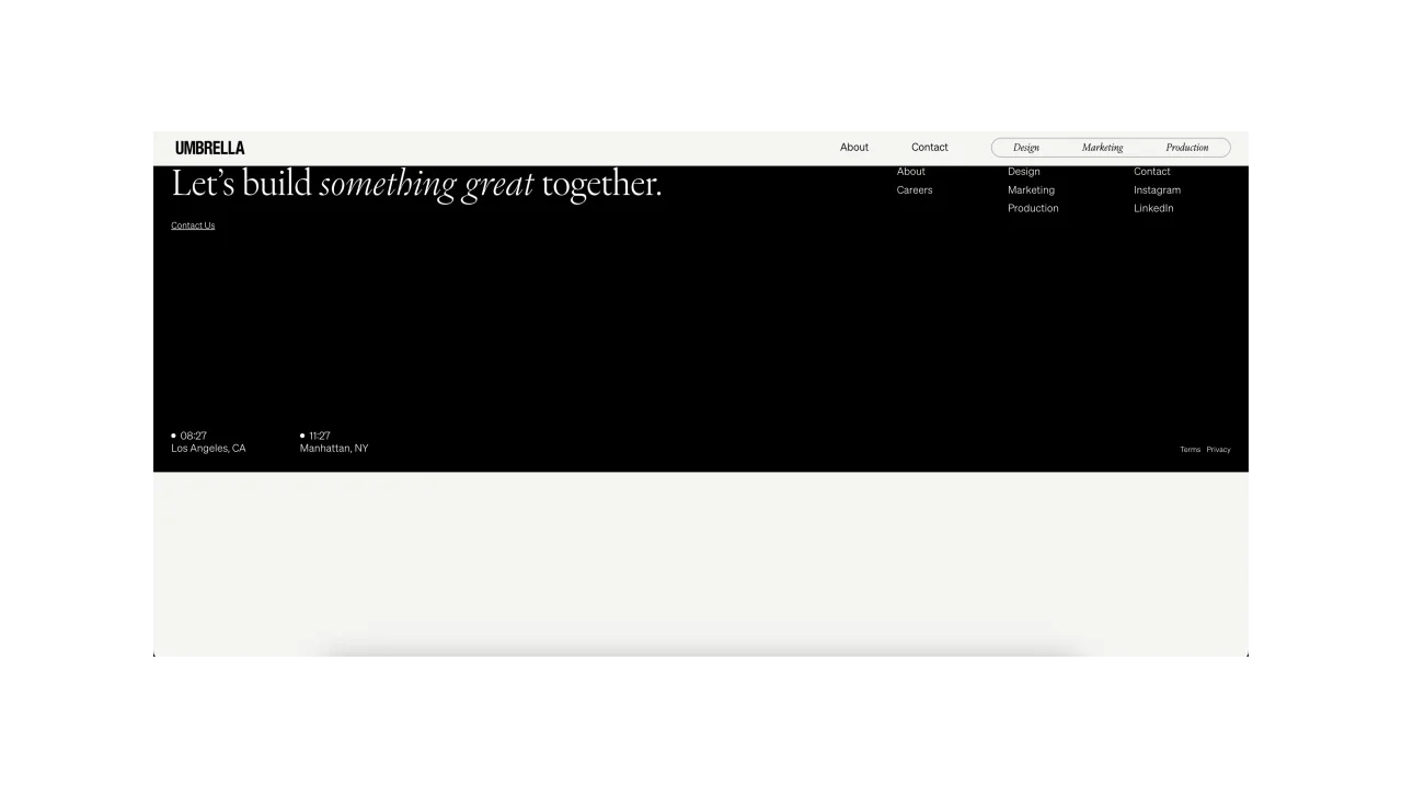 Social Media Creative Agency California - Umbrella