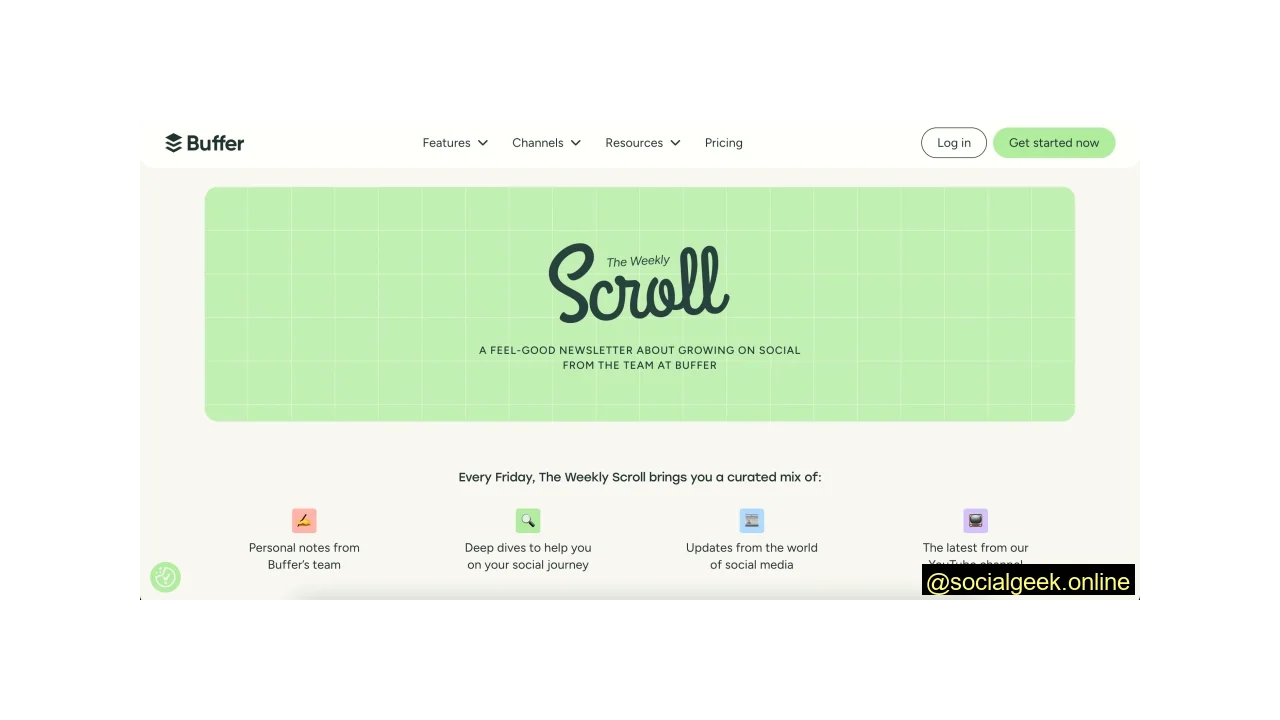 Buffer Top Social Media Newsletters