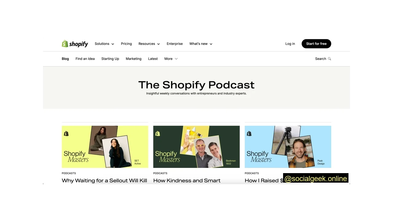 The Shopify Podcast Best 13 Marketing Podcasts