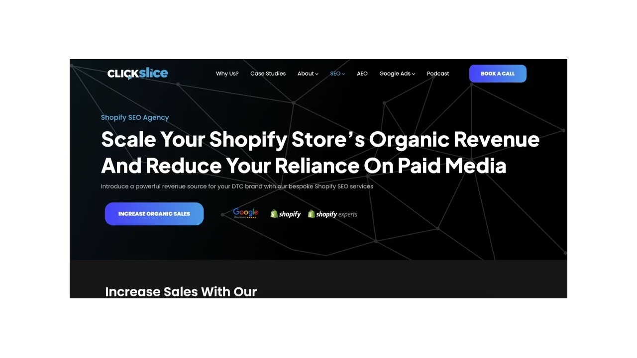 ClickSlice Top Shopify SEO Agencies