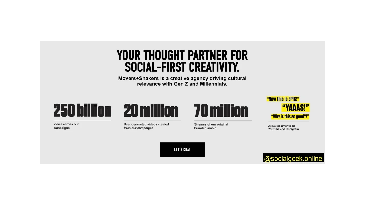 Movers + Shakers - TikTok Creative Agency