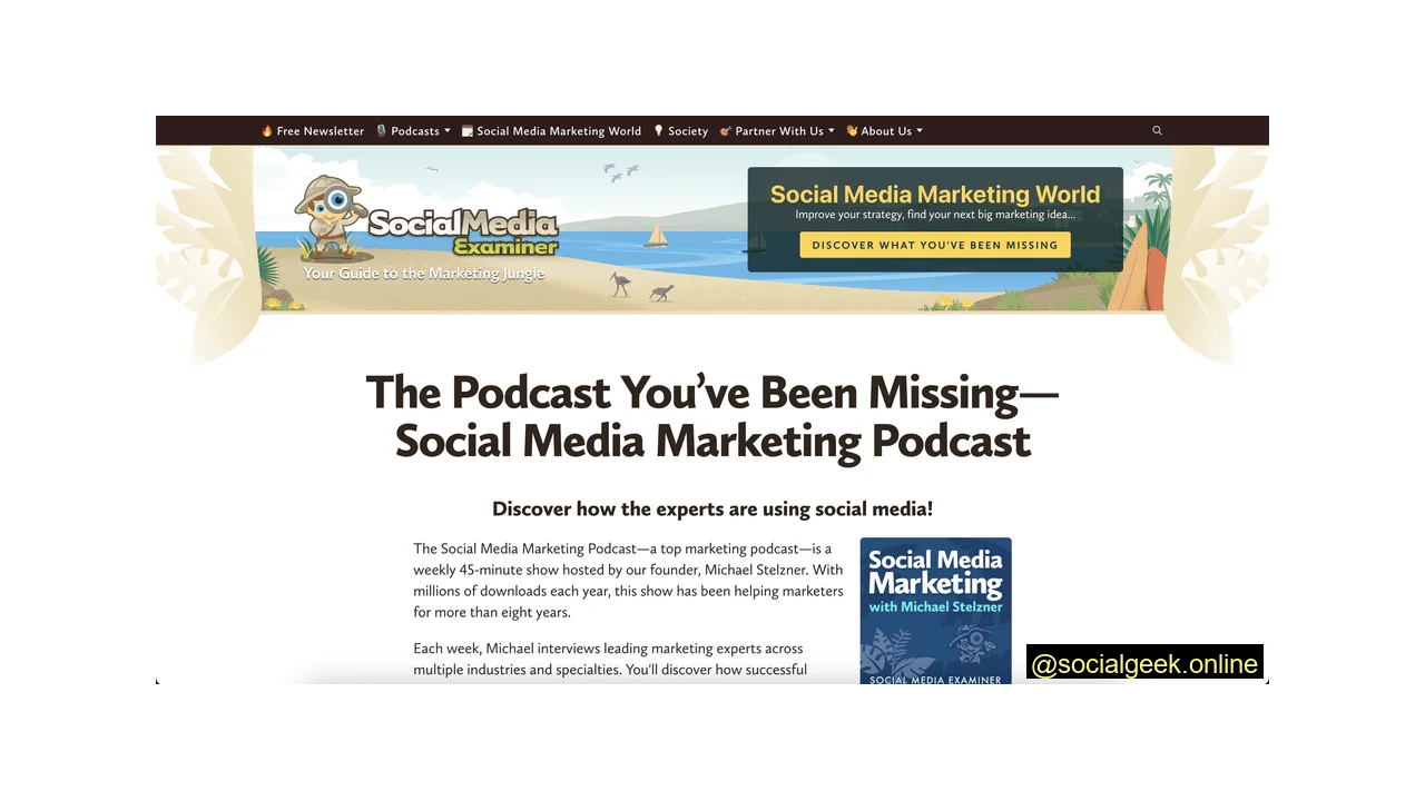 Social Media Examiner Social Media Marketing Podcast Best 13 Social Media Podcasts
