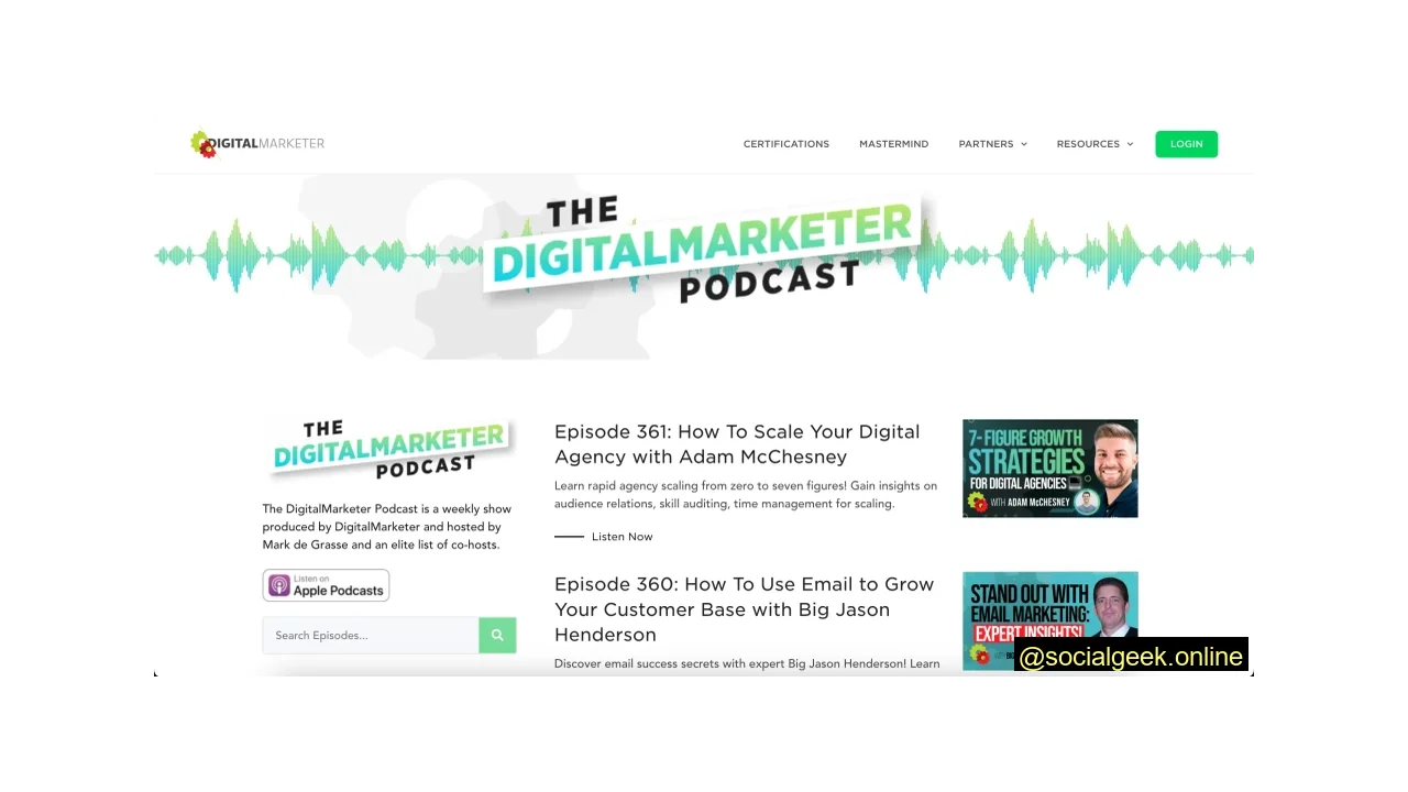 The Digital Marketer Podcast Best 13 Marketing Podcasts