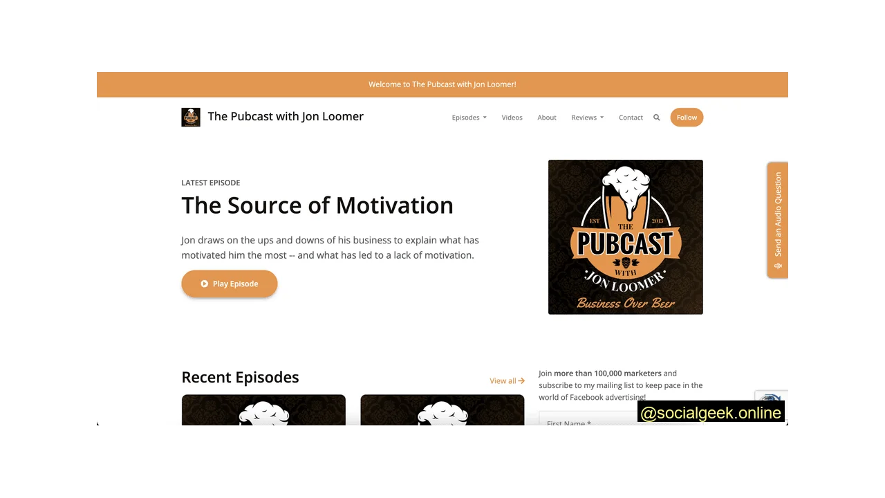 The Pubcast With Jon Loomer Best 13 Social Media Podcasts