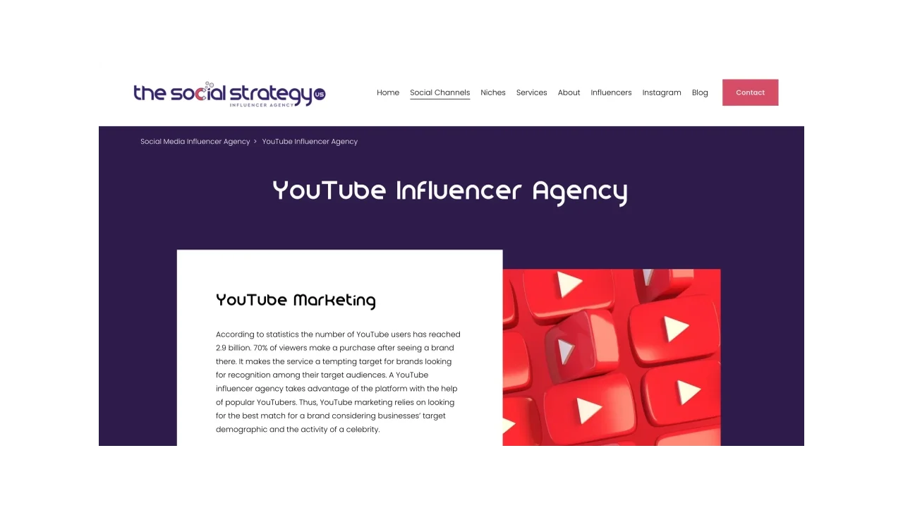 The Social Strategy Top YouTube Influencer Marketing Agencies