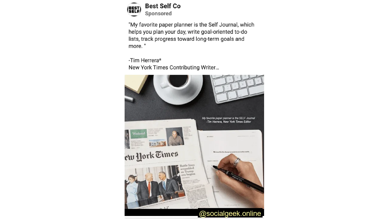 Facebook single image ads