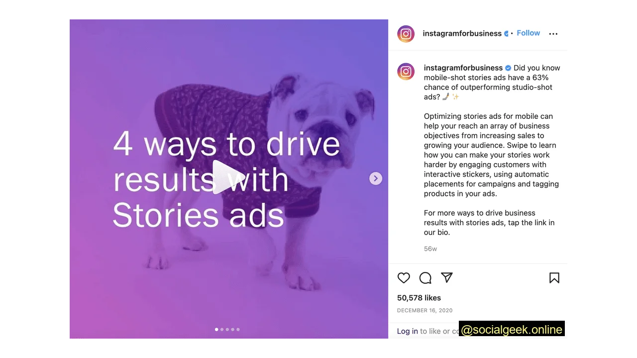 Instagram Story Ads Statistics