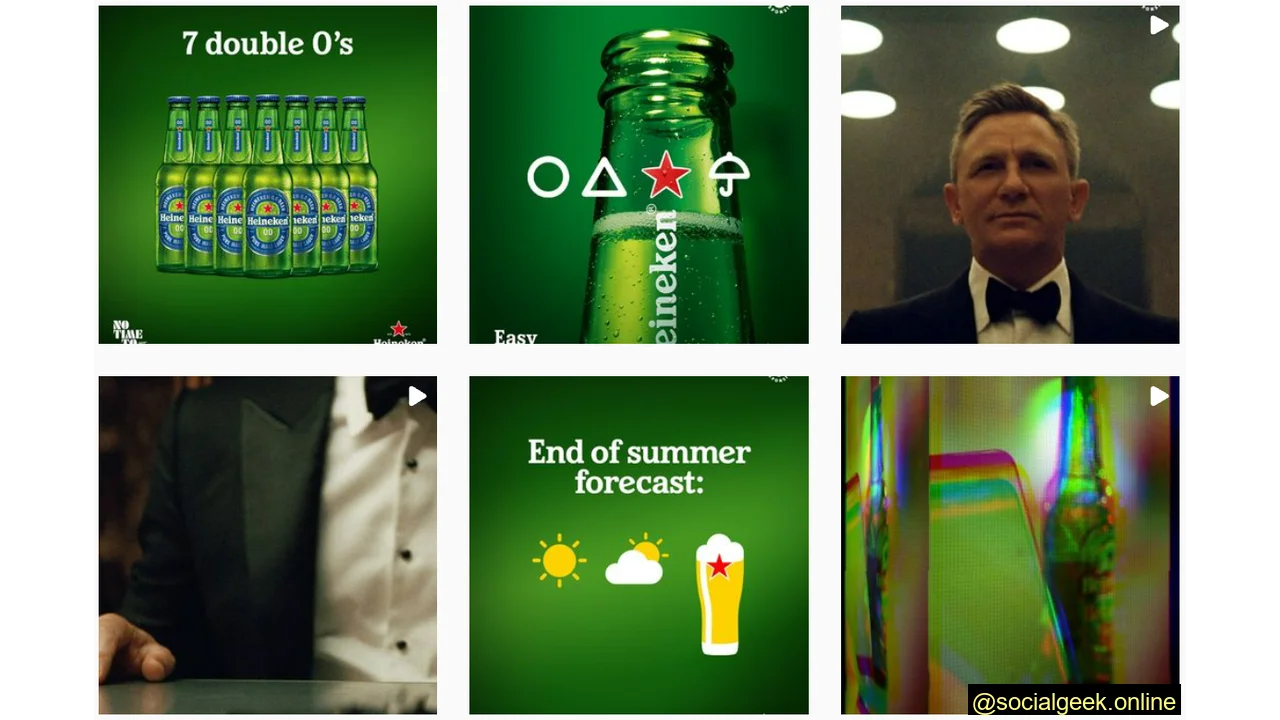 Drinks Brand (Heineken) Instagram Examples